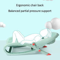 WAYUTO Foldable Baby Shampoo Chair with Shampoo Basin and Head Cushion Waterproof Kids Wash Hair Chair Comfortable Toddler Shampoo Chair Bather Girls Non Slip Kids Hair Washing Bath Seat(Mint Green) - 7DAY'S