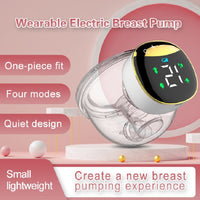 Wearable Breast Pump; Low - Noise And Painless Hands Free Electric Breast Pump With 4 Mode & 12 Levels; Painless Breastfeeding Breast Pump Can Be Worn In - Bra - 7DAY'S