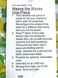 WEAVE The WAVES ONE PIECE - LVLW (6) Yellow/White - 7DAY'S
