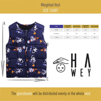 Weighted Vest for Kids Sensory M Size Ages 5 to 9 Adjustable Kids Weighted Vest with 2lb weight Breathable and Washable Compression Vest - 7DAY'S