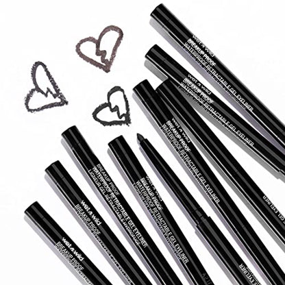 wet n wild Mega Last Breakup Proof Retractable Eyeliner - Waterproof 16 - Hour Long - Lasting Wear, Cruelty - Free & Vegan - Blackest Black - 7DAY'S