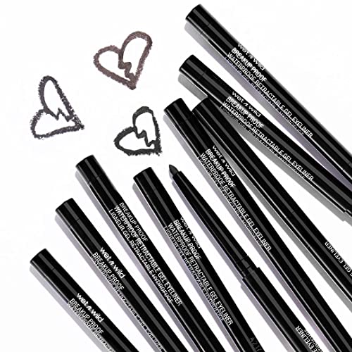 wet n wild Mega Last Breakup Proof Retractable Eyeliner - Waterproof 16 - Hour Long - Lasting Wear, Cruelty - Free & Vegan - Blackest Black - 7DAY'S