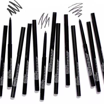 wet n wild Mega Last Breakup Proof Retractable Eyeliner - Waterproof 16 - Hour Long - Lasting Wear, Cruelty - Free & Vegan - Blackest Black - 7DAY'S