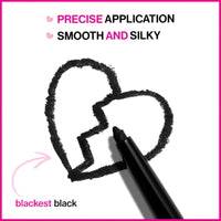 wet n wild Mega Last Breakup Proof Retractable Eyeliner - Waterproof 16 - Hour Long - Lasting Wear, Cruelty - Free & Vegan - Blackest Black - 7DAY'S