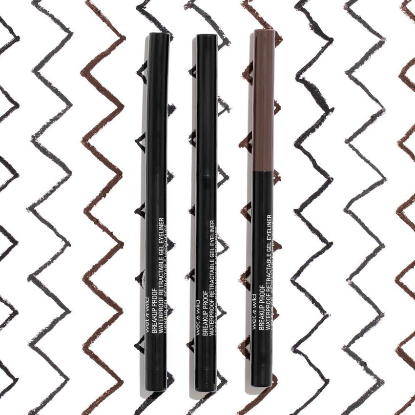 wet n wild Mega Last Breakup Proof Retractable Eyeliner - Waterproof 16 - Hour Long - Lasting Wear, Cruelty - Free & Vegan - Blackest Black - 7DAY'S