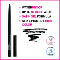 wet n wild Mega Last Breakup Proof Retractable Eyeliner - Waterproof 16 - Hour Long - Lasting Wear, Cruelty - Free & Vegan - Blackest Black - 7DAY'S