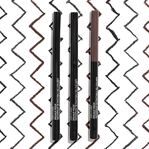 wet n wild Mega Last Breakup Proof Retractable Eyeliner - Waterproof 16 - Hour Long - Lasting Wear, Cruelty - Free & Vegan - Blackest Black - 7DAY'S