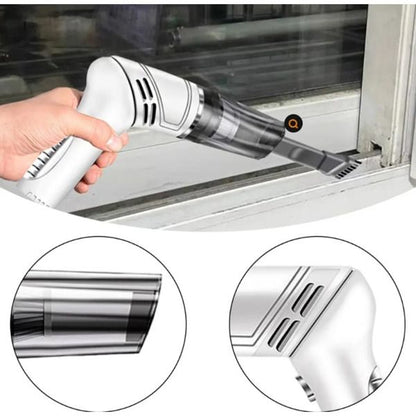 white wireless Automobile Folding Vacuum Cleaner Hand - held High - power Strong Suction Vacuum Cleaner - 7DAY'S