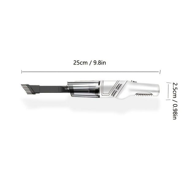 white wireless Automobile Folding Vacuum Cleaner Hand - held High - power Strong Suction Vacuum Cleaner - 7DAY'S