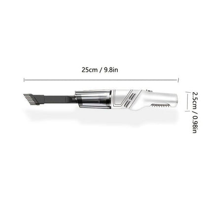 white wireless Automobile Folding Vacuum Cleaner Hand - held High - power Strong Suction Vacuum Cleaner - 7DAY'S