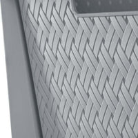 Wide 3 Drawer Cross - Weave Tower Cement - 7DAY'S