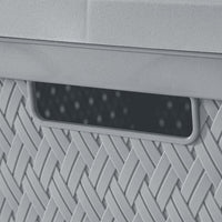 Wide 3 Drawer Cross - Weave Tower Cement - 7DAY'S