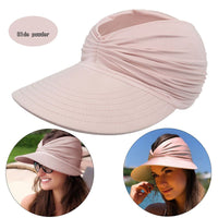 Wide Brim Sun Protection Hat; Visor Hat; Breathable Empty Top Sun Hat; Scallop Cap For Beach Outdoor; Women's Hat & Caps - 7DAY'S