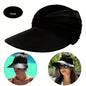Wide Brim Sun Protection Hat; Visor Hat; Breathable Empty Top Sun Hat; Scallop Cap For Beach Outdoor; Women's Hat & Caps - 7DAY'S