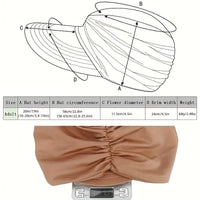 Wide Brim Sun Protection Hat; Visor Hat; Breathable Empty Top Sun Hat; Scallop Cap For Beach Outdoor; Women's Hat & Caps - 7DAY'S