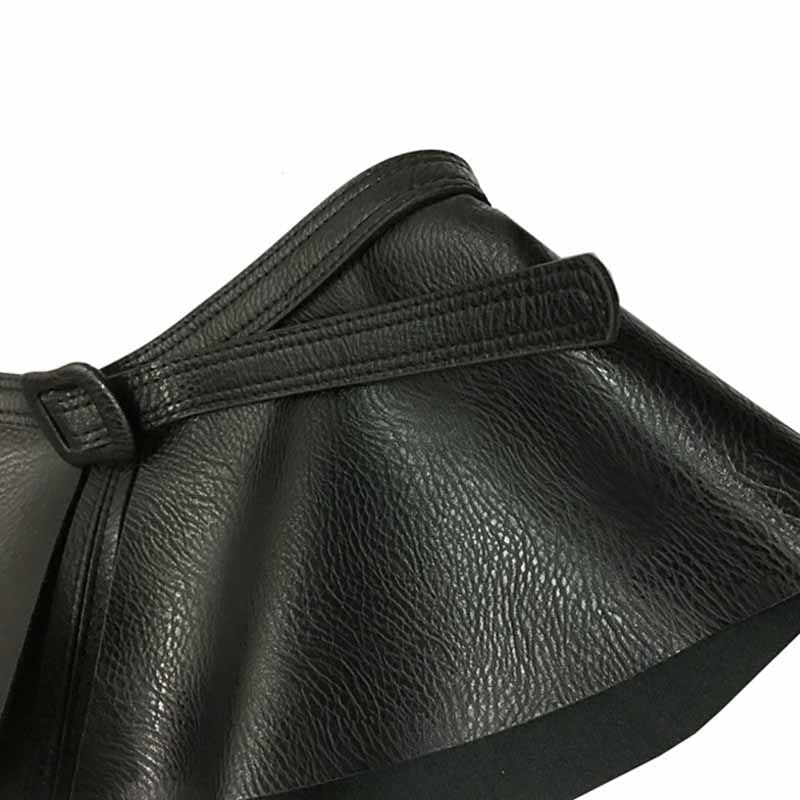 Wide Gold Belt Women Corset Metal Decorated Belts Pu Leather Ruffle Skirt Peplum Waistband Cummerbunds Female Dress Strap Girdle - 7DAY'S