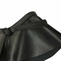 Wide Gold Belt Women Corset Metal Decorated Belts Pu Leather Ruffle Skirt Peplum Waistband Cummerbunds Female Dress Strap Girdle - 7DAY'S