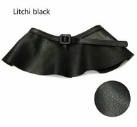 Wide Gold Belt Women Corset Metal Decorated Belts Pu Leather Ruffle Skirt Peplum Waistband Cummerbunds Female Dress Strap Girdle - 7DAY'S