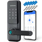 WiFi Camera Video Smart Door Lock with Fingerprint, Nyboer Keyless Entry, Electronic Digital Keypad with Handle - 7DAY'S