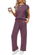 WIHOLL 2 Piece Sets for Women Casual Summer Travel Vacation Outfits Cap Sleeve Lounge Set - 7DAY'S