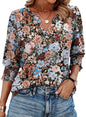 WIHOLL Blouses for Women Dressy Casual 3/4 Length Sleeve Womens Tops Trendy Summer Spring Shirts S - 3XL - 7DAY'S