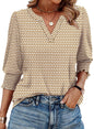 WIHOLL Blouses for Women Dressy Casual 3/4 Length Sleeve Womens Tops Trendy Summer Spring Shirts S - 3XL - 7DAY'S