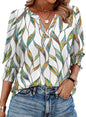 WIHOLL Blouses for Women Dressy Casual 3/4 Length Sleeve Womens Tops Trendy Summer Spring Shirts S - 3XL - 7DAY'S
