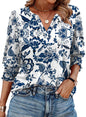 WIHOLL Blouses for Women Dressy Casual 3/4 Length Sleeve Womens Tops Trendy Summer Spring Shirts S - 3XL - 7DAY'S