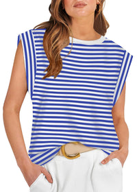 WIHOLL Cap Sleeve Tops for Women Summer Top Basic Tee Shirts Casual Tank Loose Fit 2025 Fashion - 7DAY'S