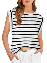 WIHOLL Cap Sleeve Tops for Women Summer Top Basic Tee Shirts Casual Tank Loose Fit 2025 Fashion - 7DAY'S