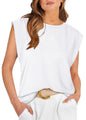 WIHOLL Cap Sleeve Tops for Women Summer Top Basic Tee Shirts Casual Tank Loose Fit 2025 Fashion - 7DAY'S
