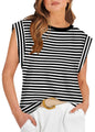 WIHOLL Cap Sleeve Tops for Women Summer Top Basic Tee Shirts Casual Tank Loose Fit 2025 Fashion - 7DAY'S