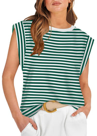 WIHOLL Cap Sleeve Tops for Women Summer Top Basic Tee Shirts Casual Tank Loose Fit 2025 Fashion - 7DAY'S