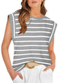 WIHOLL Cap Sleeve Tops for Women Summer Top Basic Tee Shirts Casual Tank Loose Fit 2025 Fashion - 7DAY'S