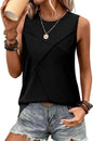 WIHOLL Summer Tank Tops for Women Loose Fit Crew Neck Casual Sleeveless Tops 2025 Trendy - 7DAY'S