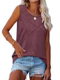 WIHOLL Summer Tank Tops for Women Loose Fit Crew Neck Casual Sleeveless Tops 2025 Trendy - 7DAY'S
