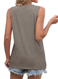 WIHOLL Summer Tank Tops for Women Loose Fit Crew Neck Casual Sleeveless Tops 2025 Trendy - 7DAY'S