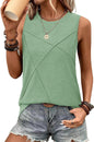 WIHOLL Summer Tank Tops for Women Loose Fit Crew Neck Casual Sleeveless Tops 2025 Trendy - 7DAY'S