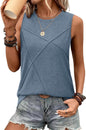WIHOLL Summer Tank Tops for Women Loose Fit Crew Neck Casual Sleeveless Tops 2025 Trendy - 7DAY'S