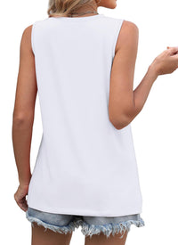 WIHOLL Summer Tank Tops for Women Loose Fit Crew Neck Casual Sleeveless Tops 2025 Trendy - 7DAY'S