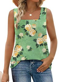 WIHOLL Tank Tops for Women Summer Outfits 2025 Square Neck Casual Shirts Blouses - 7DAY'S