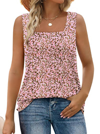 WIHOLL Tank Tops for Women Summer Outfits 2025 Square Neck Casual Shirts Blouses - 7DAY'S