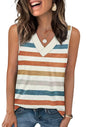 WIHOLL Tank Tops for Women Summer V Neck T Shirts Trendy Sleeveless Basic Tee Loose Fit 2025 Fashion - 7DAY'S