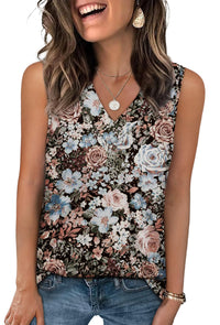 WIHOLL Tank Tops for Women Summer V Neck T Shirts Trendy Sleeveless Basic Tee Loose Fit 2025 Fashion - 7DAY'S