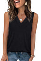 WIHOLL Tank Tops for Women Summer V Neck T Shirts Trendy Sleeveless Basic Tee Loose Fit 2025 Fashion - 7DAY'S
