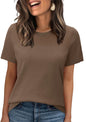 WIHOLL Women’s Short Sleeve Sweater 2025 Spring Summer Tops Pointelle Knit Business Casual Outfits Work Blouses Clothes - 7DAY'S