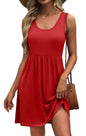 WIHOLL Women's Summer Dress 2025 A - Line Sleeveless Casual Sundress with Pockets Floral/Solid - 7DAY'S