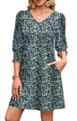 WIHOLL Women's Summer Dresses 3/4 Puff Sleeve Casual Sundress Dress with Pockets Beach Vacation 2025 Fashion - 7DAY'S
