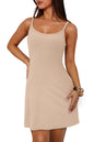 WIHOLL Womens Summer Sleeveless A - Line Mini Dress 2025 Sexy Backless Spaghetti Strap Party Club Bodycon Dresses - 7DAY'S