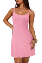 WIHOLL Womens Summer Sleeveless A - Line Mini Dress 2025 Sexy Backless Spaghetti Strap Party Club Bodycon Dresses - 7DAY'S